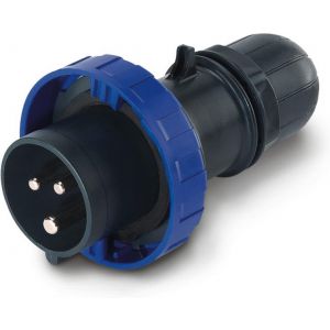 Промишлен щепсел 2P+Е 125A,  IP66/67/69