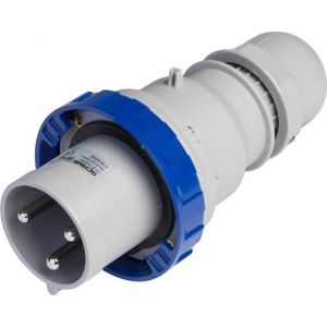 Промишлен щепсел 2P+Е 63A,  IP66/67/69