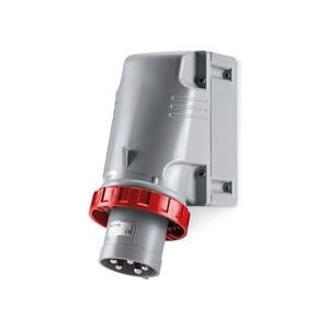 Промишлен щепсел 3P+N+Е 63A,  IP66/67, 3 кабелни входа/изхода М63 