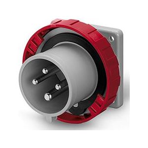 Промишлен щепсел 3P+Е 32A 346-415V,  IP66/67, 6h, панелен монтаж 75x75мм 