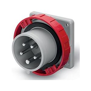 Промишлен щепсел 3P+N+Е 32A 346-415V,  IP66/67, 6h, панелен монтаж 75x75мм 