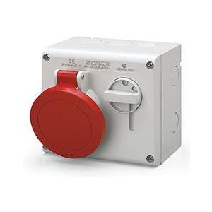 Промишлен контакт 3P+N+Е 16A IP44 с механична блокировка