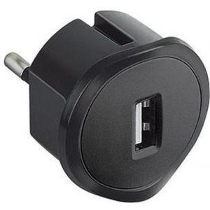 Зарядно за контакт USB тип A 1.5A 7.5W цвят черен