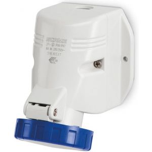 ,Промишлен контакт 2P+Е 32A,,  IP66 открит монтаж ,