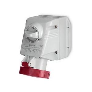 ,Промишлен контакт с ключ 0/I 3P+Е 32A,,  IP66,