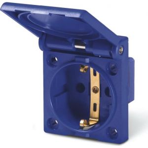 ,Контакт шуко 2P+Е 16A,, IP54 с детска защита,, 50х60мм,