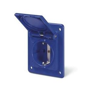 ,Контакт шуко 2P+Е 16A,, IP54 за заряд на ЕЛЕКТРОМОБИЛ,,70х87мм ,