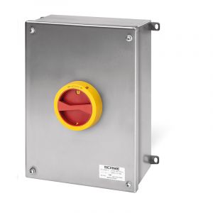 ,Пакетен прекъсвач 2 поз. 100A,, 3P+N,, IP66,, в неръждаемо табло,