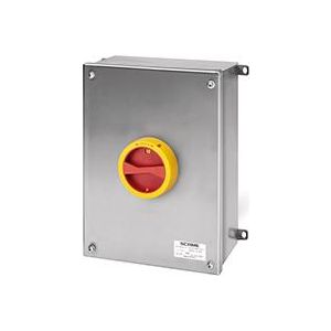 ,Пакетен прекъсвач 2 поз. 63A,, 3P+N,, IP66,, в неръждаемо табло,