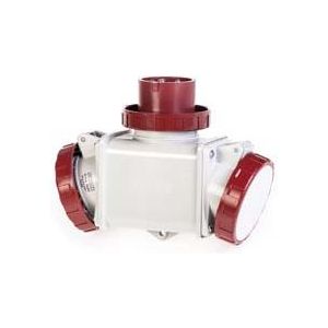 ,Индустриален адаптор,,  IP66 от евро щепсел 3P+N+Е 16A към 2x3P+N+Е 16A ,