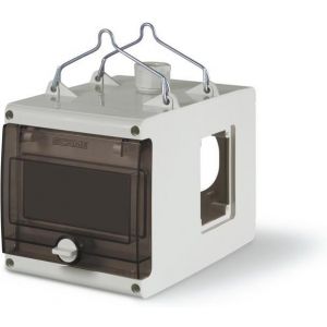 Празна кутия за 3 бр промишлени контакти /70x87mm-84x106mm/ 6 DIN модула