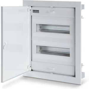 Табло за СКРИТ монтаж 2х12+4 DIN модула с метална плътна врата 443x368x90 