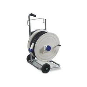 Макара индустриална IP55 30 м х 4мм2 вход 3P+E 32A и изход 1 х 3P+Е 32A с основа на колела 