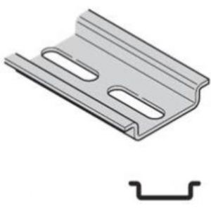 DIN шина 35х7.5х1мм перфорирана поцинкована линеен метър /2м разфасовка/ 