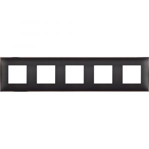 Рамка 5х2 модула Черен с никел