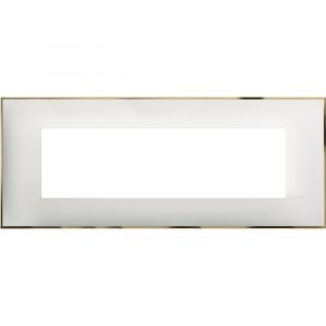 Рамка 7  модула  Бял със златно 