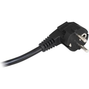 ,Кабел гумиран черен с щепсел Г-образен H05RR-F 3х2,,5мм2 1,,5 метра ,