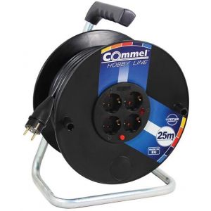 Макара 40м IP20 H05RR-F 3G2.5mm2' термична защита 4 шуко черна