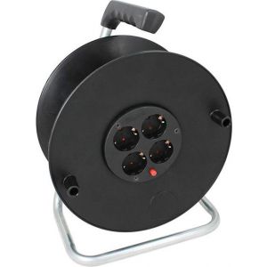 Празна макара за кабел PVC 230mm монофазна 4x16A 250V 3500W IP20 