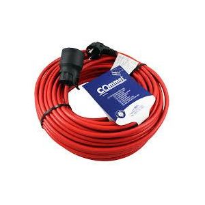 Удължител 10 метра кабел H05VV-F 3х1мм2 Червен