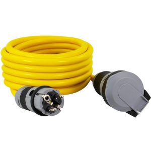 Удължител 20 метра кабел AT N07V3V3-F 3х2.5мм2 IP44 Жълт