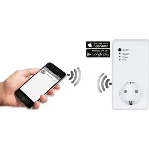 Адаптор с Wi-Fi за SMART управление чрез Ios/Android приложение 16A вграден таймер 