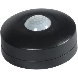 ,Датчик за движение PIR,, за открит монтаж на таван,, 360°,, обхват D6m @ h=2.5m,, IP20 Черен ,