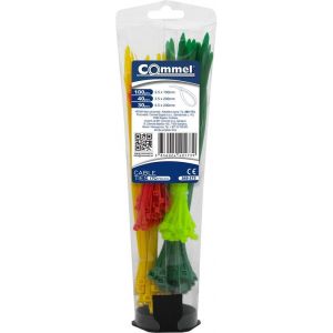 ,Кутия с кабелни връзки цветни 100х2,,5мм-100 броя и 200х3,,5мм-40 и 200х4,,5-30 броя ,