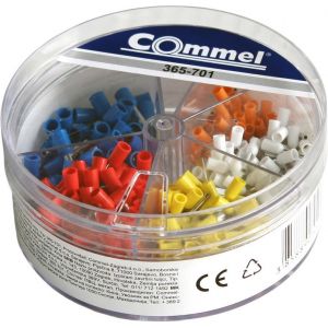 ,Кутия с кабелни накрайници 0,,5мм2-50,, 0,,75мм2-100,, 1мм2-100,, 1,,5мм2-100 и 2,,5мм2-50 броя ,