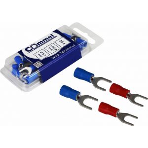 Кабелна обувка тип вилица 4.3мм за кабел 0.5-1.5мм2  в блистер 25 бр. 