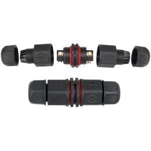 Кабелен конектор IP68 за кабел 3х0.5-1.5мм2 Черен