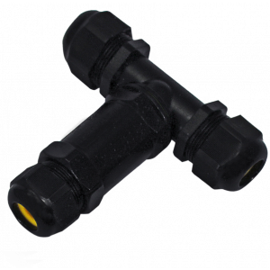 Кабелен конектор IP68 /вход с два изхода/ за кабел 5х0.5-4 мм2 Черен