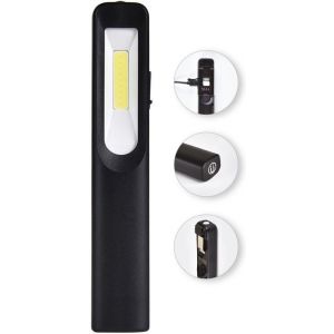 Работна преносима LED лампа 3W+3W COB 250lm с батерия 3.7V 1200 mAh USB charger IP44 