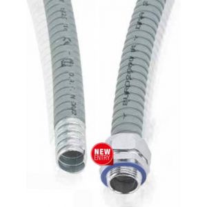 Метална гофрирана тръба с PVC изолация (метър)