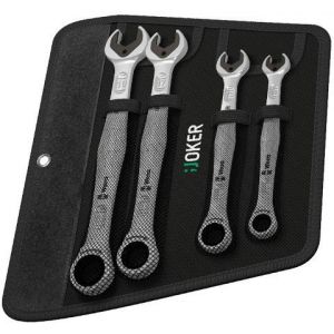 ,Комплект ключ/тресчотка 6000 Joker Set 4 /10,,13,,17,,19/ в калъф ,