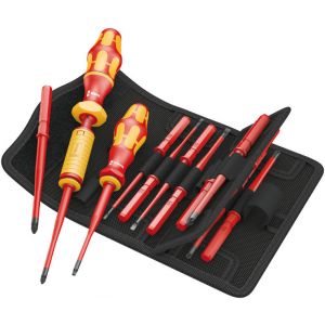 ,Комплект отвертки Kraftform Kompakt VDE 1000V TORQUE 1.2-3.0 Nm  Slim държач 7400 и 817,, 4х шлиц,,2хPZ,,2хPH,,2xPZ/S,,4xTorx ,